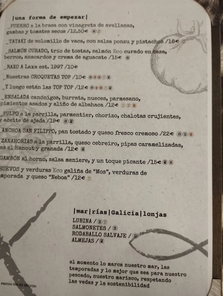 Menu_Mesón A Laxa Raxería_Lugo_image_4