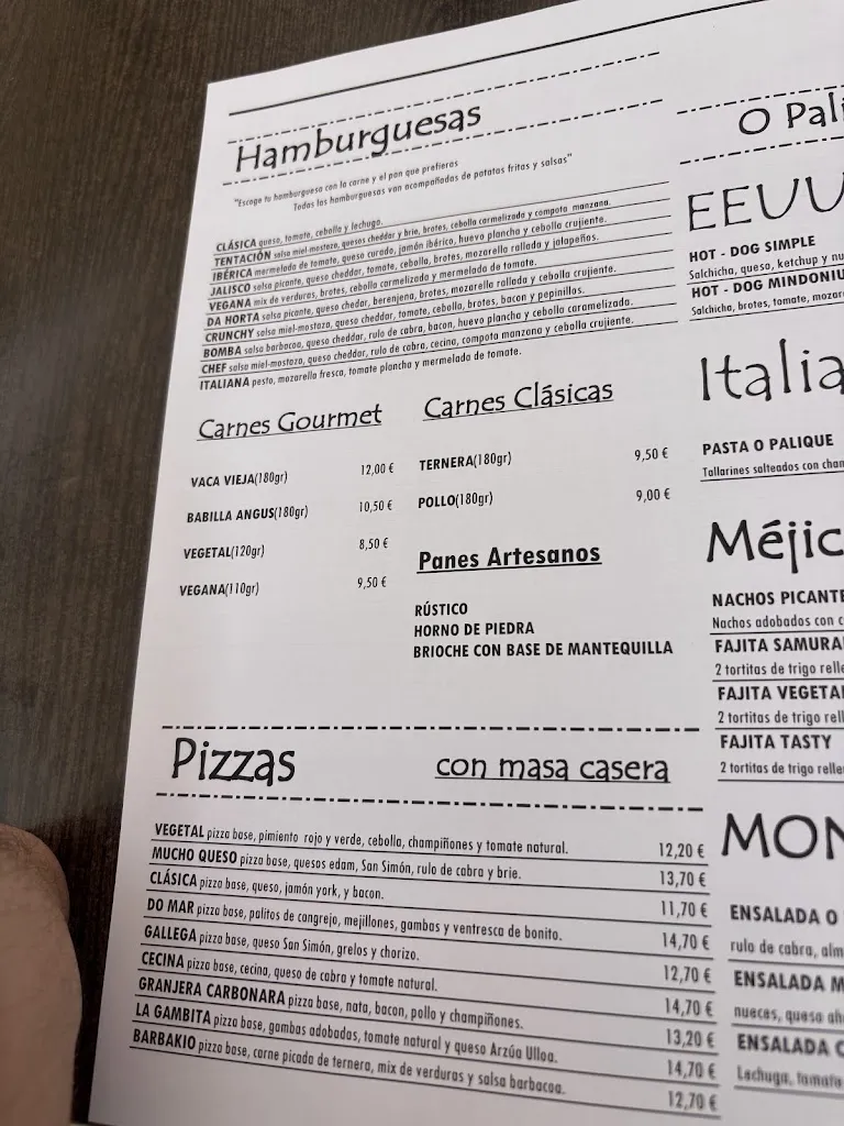 Menu_Bar O PALIQUE Restaurante_Mondoñedo_image_4