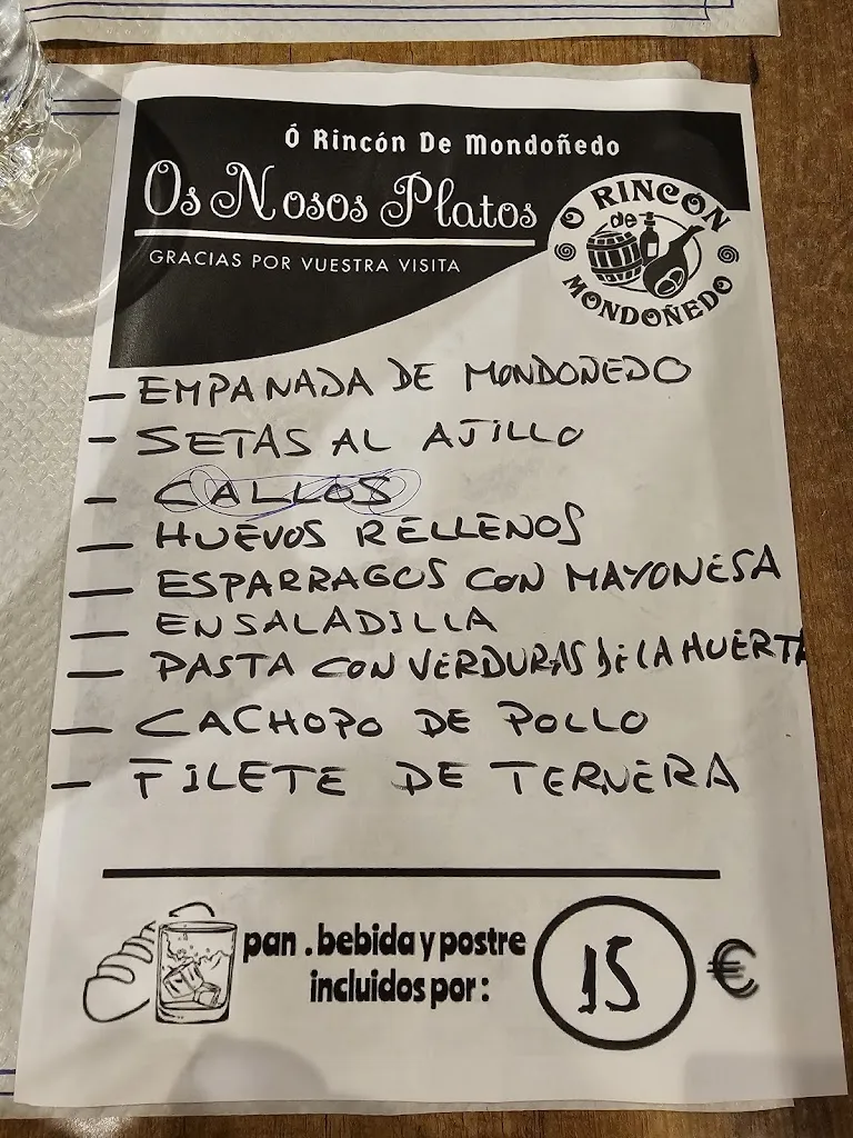 Menu_Cafetería O Rincón de Mondoñedo_Mondoñedo_image_1