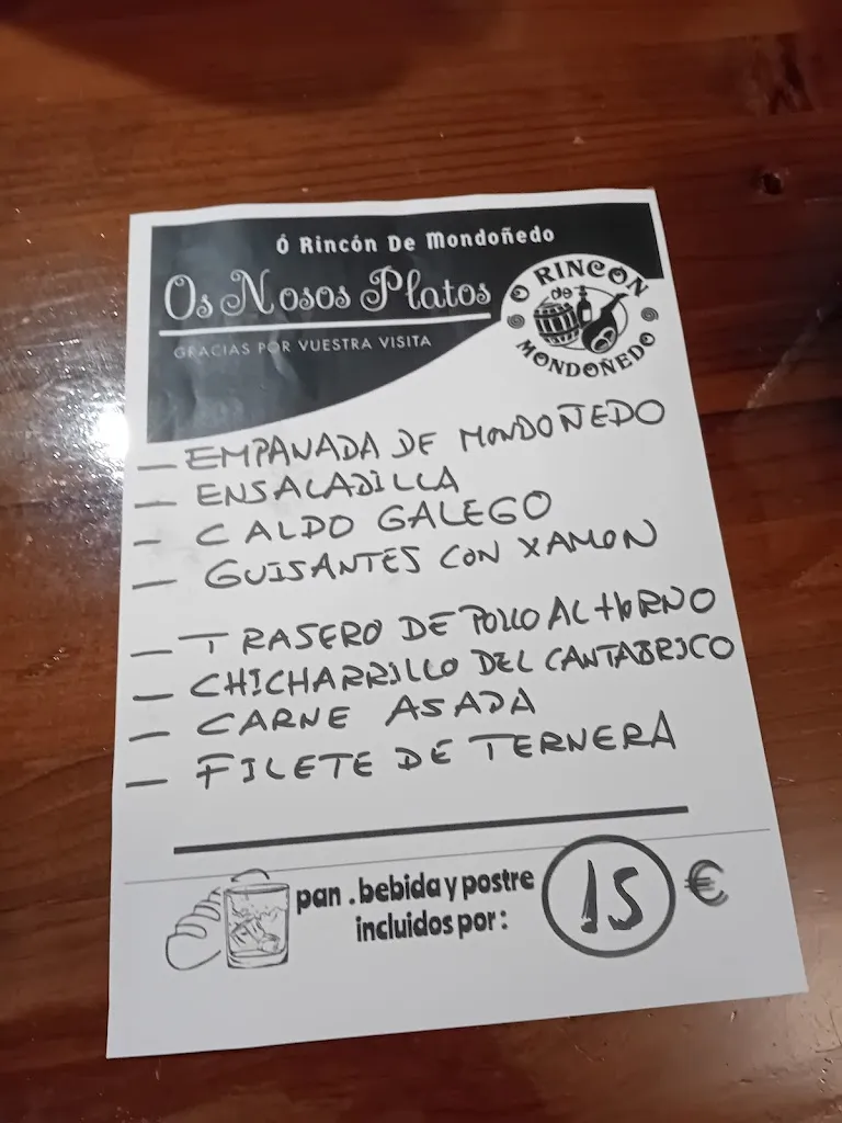 Menu_Cafetería O Rincón de Mondoñedo_Mondoñedo_image_2