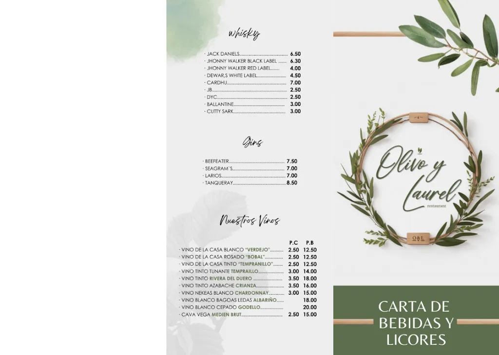 Menu_Olivo y Laurel Restaurant_Jávea/Xàbia_image_4