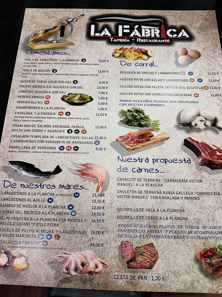 Menu_Tapería - Restaurante La Fábrica_Monforte de Lemos_immagine_2