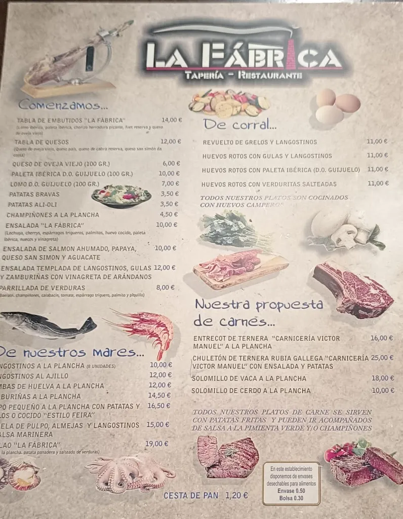 Menu_Tapería - Restaurante La Fábrica_Monforte de Lemos_immagine_4
