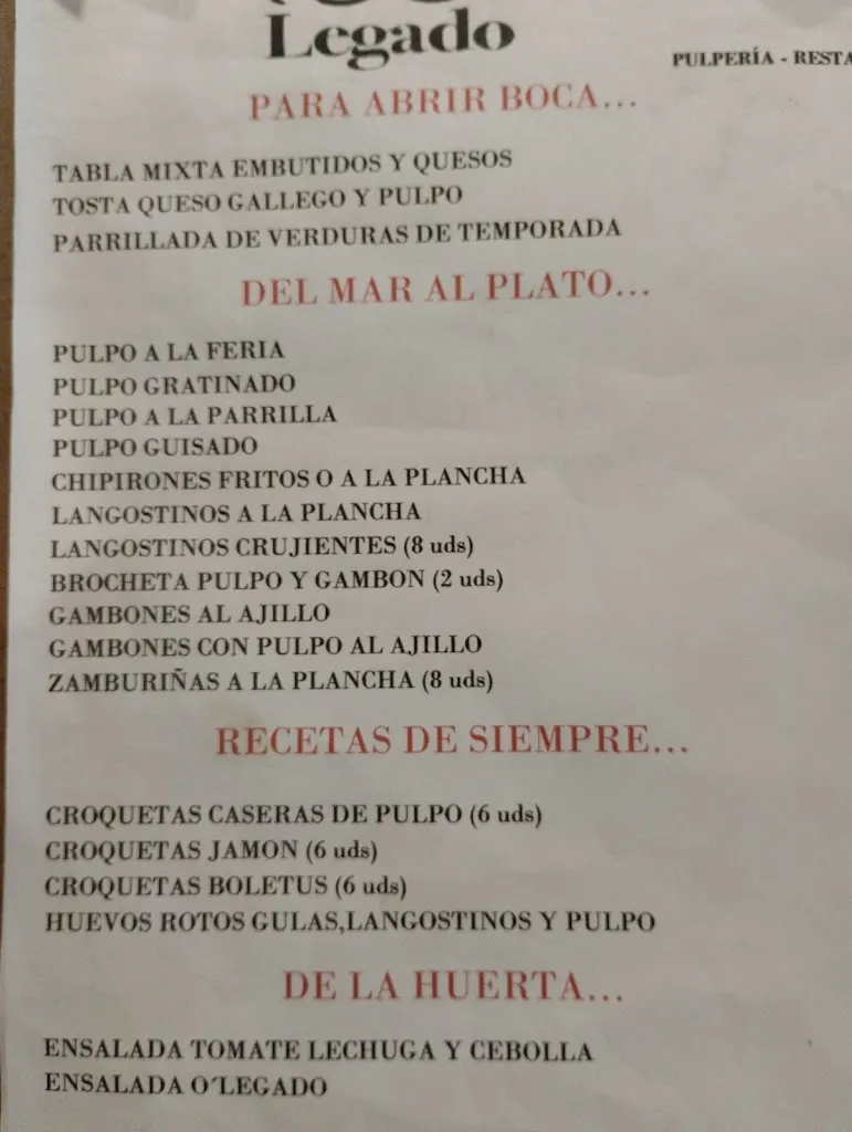 Menu_O LEGADO PULPERIA_Monforte de Lemos_immagine_1