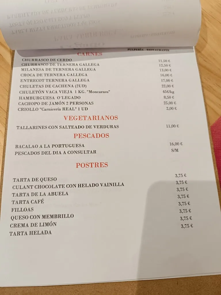 Menu_O LEGADO PULPERIA_Monforte de Lemos_immagine_2