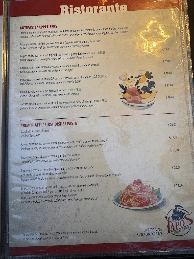 Menu_Lapo's³ Restaurant, Pizza & Drink - Monterosso Al Mare_Monterroso_image_2