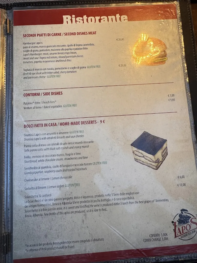 Menu_Lapo's³ Restaurant, Pizza & Drink - Monterosso Al Mare_Monterroso_image_3