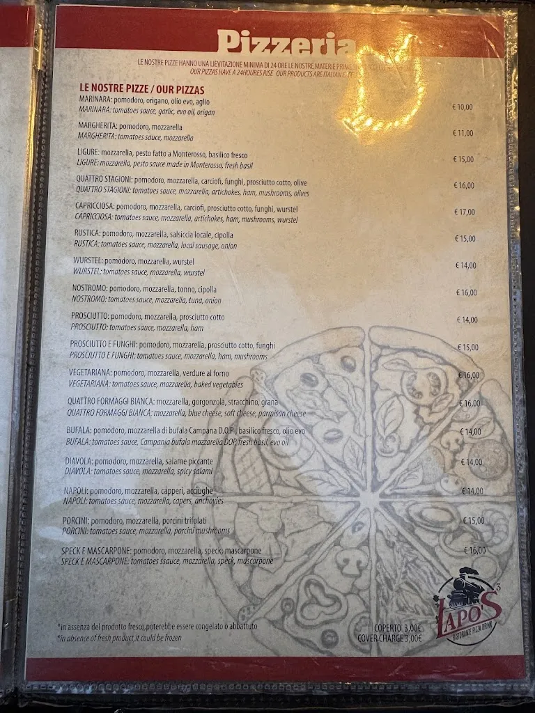 Menu_Lapo's³ Restaurant, Pizza & Drink - Monterosso Al Mare_Monterroso_image_4