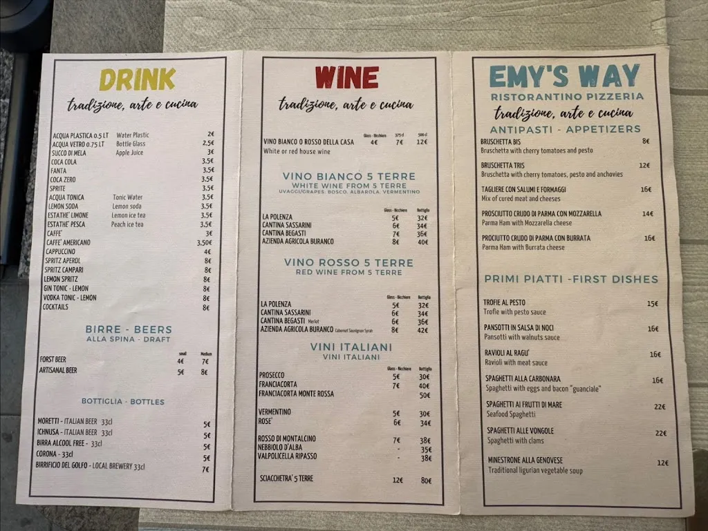 Menu_EMY'S WAY Ristorantino Frizzeria_Monterroso_image_2
