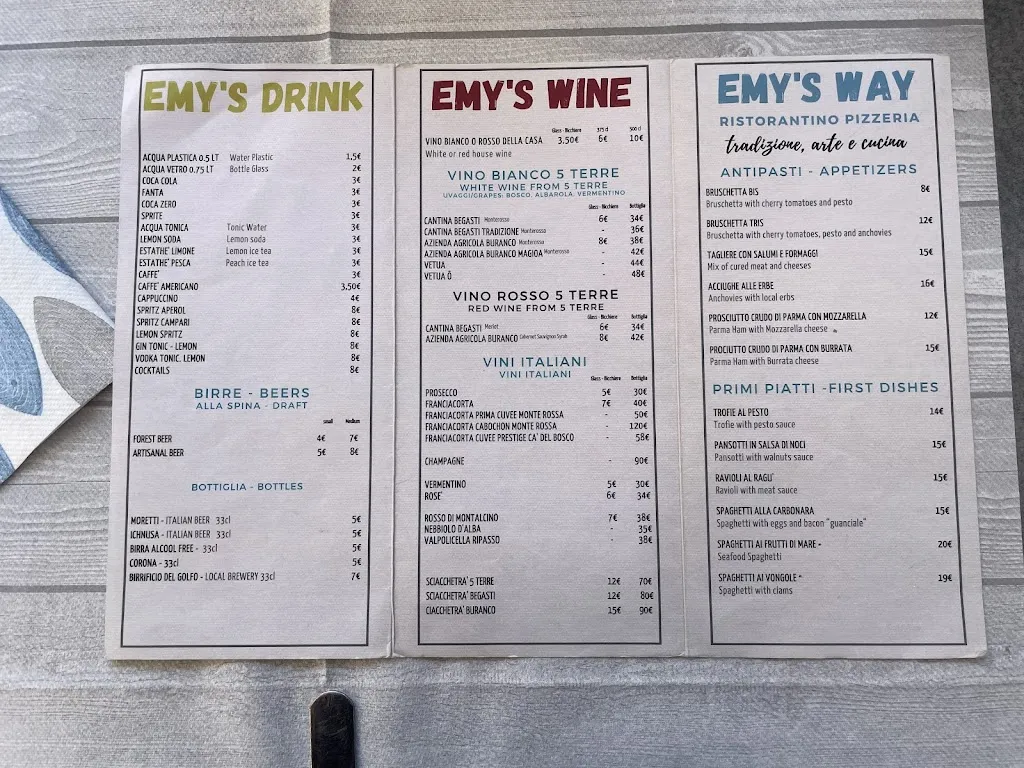 Menu_EMY'S WAY Ristorantino Frizzeria_Monterroso_image_3