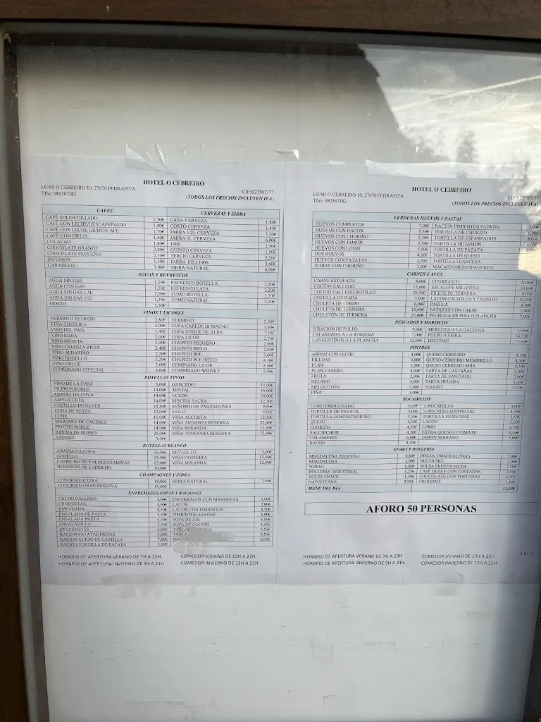 Menu_Mesón O Cebreiro_Pedrafita do Cebreiro_image_1
