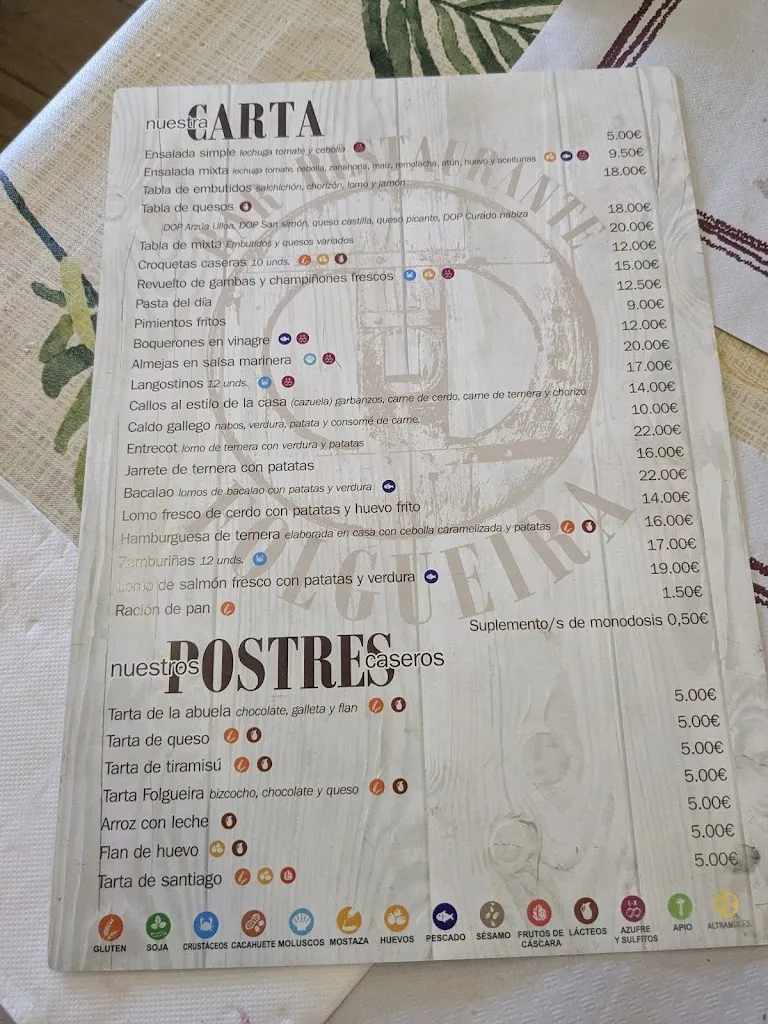 Menu_Restaurante Folgueira -_Palas de Rei_image_1