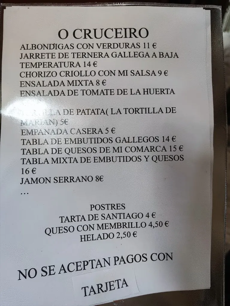 Menu_Café Bar O'CRUCEIRO_Palas de Rei_image_3