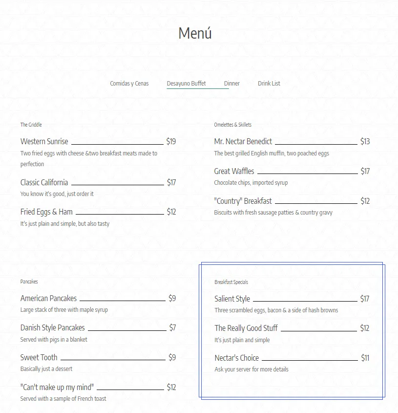 Menu_Rectoral de Lestedo_Palas de Rei_image_2