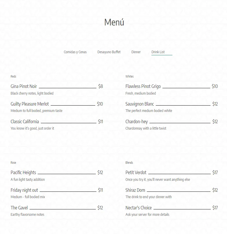 Menu_Rectoral de Lestedo_Palas de Rei_image_3