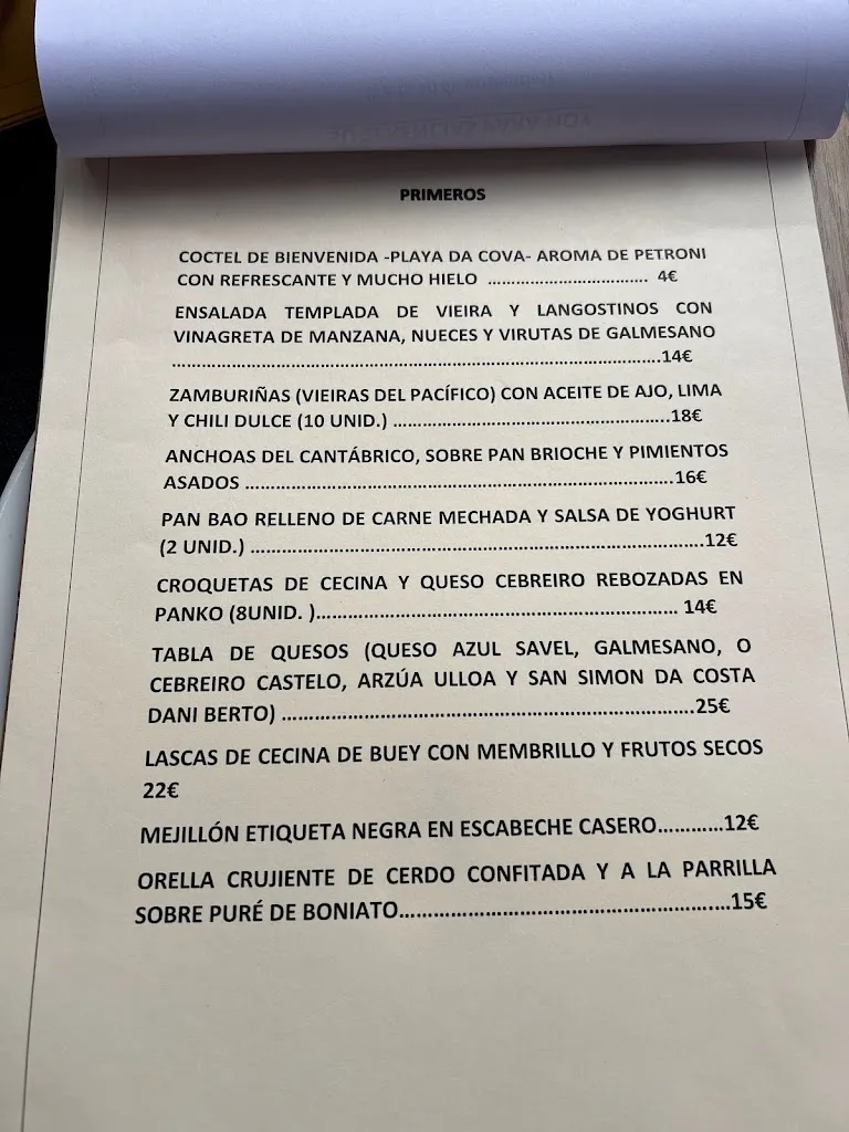 Menu_Playa Fluvial De A Cova Restaurante & Ocio_Saviñao O_image_3