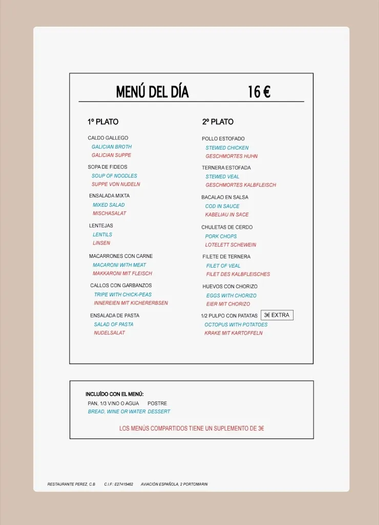 Menu_Restaurante Pérez_Portomarín_image_1