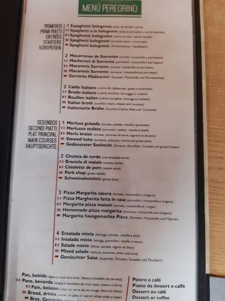 Menu_Osteria El Italiano_Portomarín_image_3