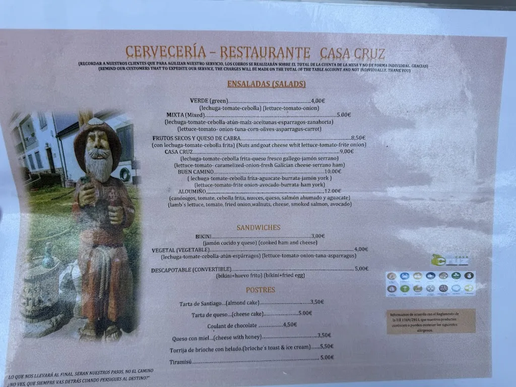 Menu_Casa Cruz_Portomarín_image_2