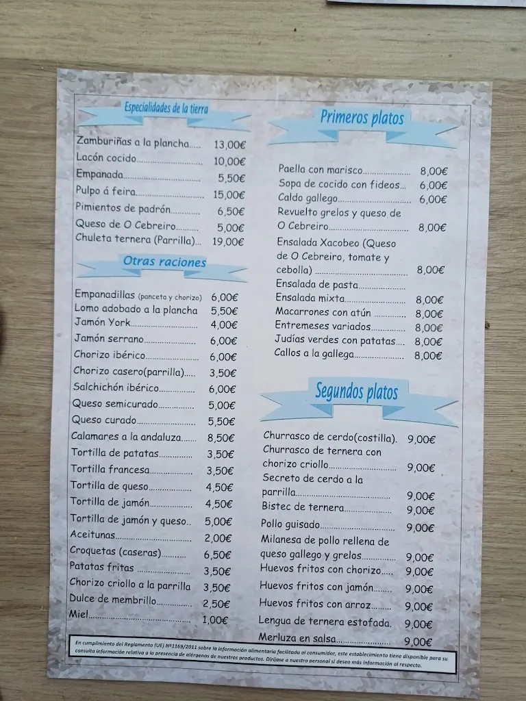 Menu_Complexo Xacobeo Restaurante_Triacastela_immagine_2