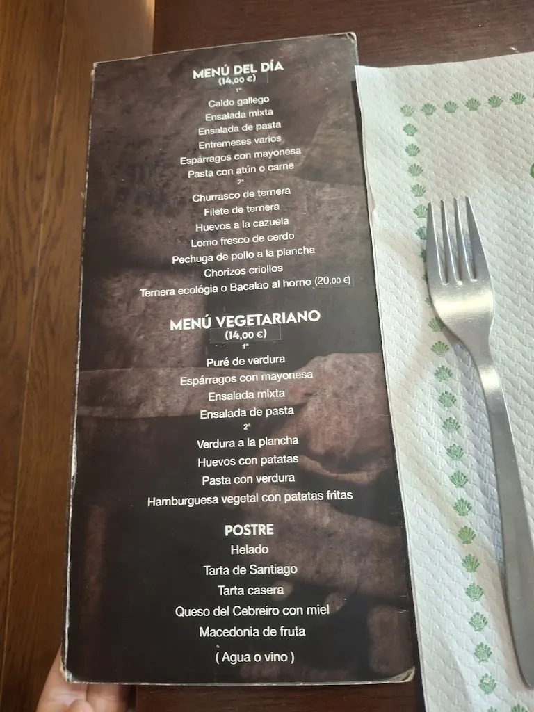 Menü_Restaurante Esther_Triacastela_Bild_1