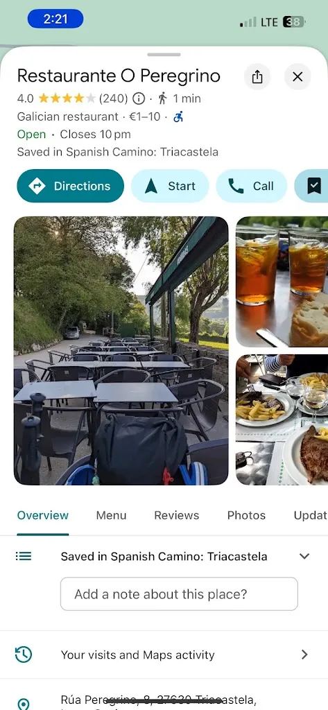 Jim J._Restaurante O Peregrino_Triacastela_review