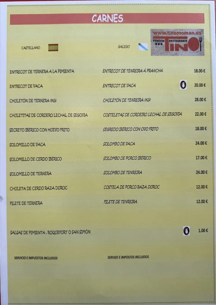 Menu_Pensión Restaurante Tino_Xermade_image_2