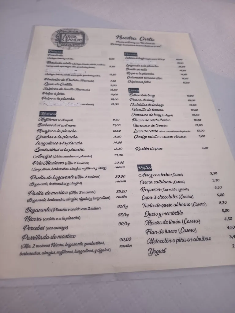 Menu_Restaurante Area Grande_Vicedo O_image_2