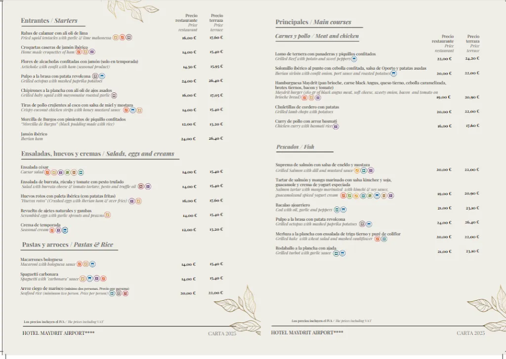 Menu_Restaurante Alameda @ Hotel Maydrit_Alameda del Valle_image_1