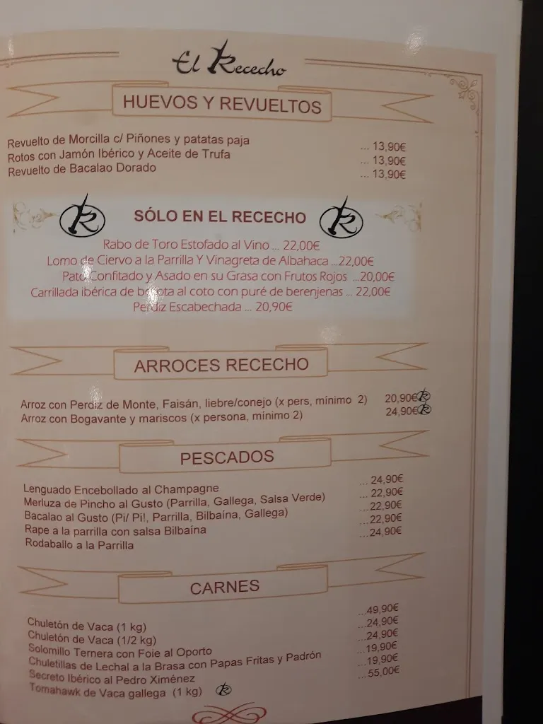 Menu_Restaurante El Rececho_Alcorcón_image_1