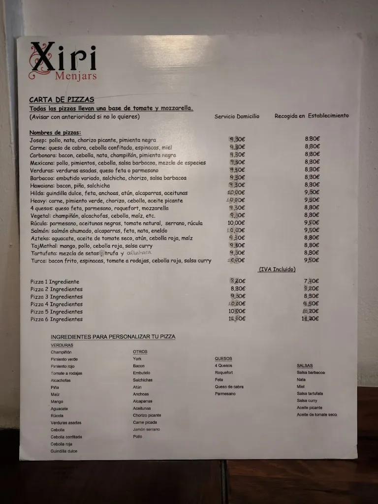 Menu_Restaurante Xiri_Monóvar/Monòver_image_2