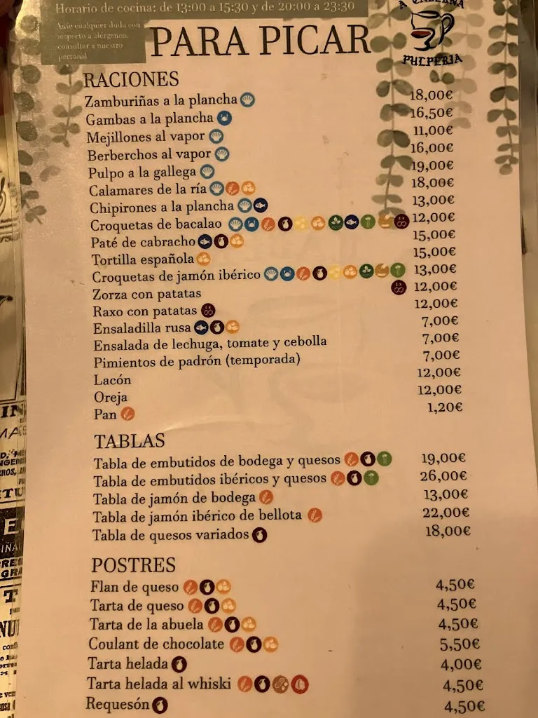 Menu_The Tavern Pulpería_Viveiro_image_4