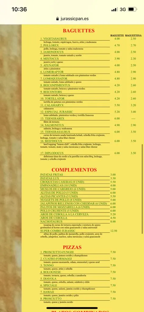 Menu_Restaurante Jurassic Pan_Ajalvir_image_2
