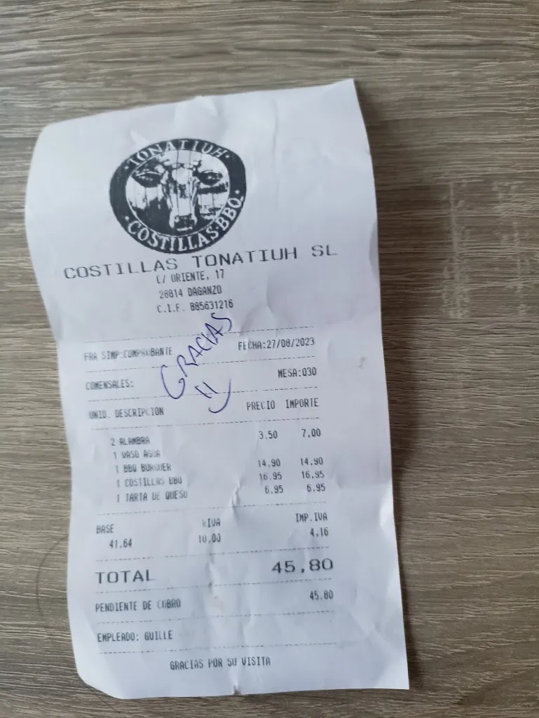 Beatriz González_Tonatiuh Restaurante_Ajalvir_review