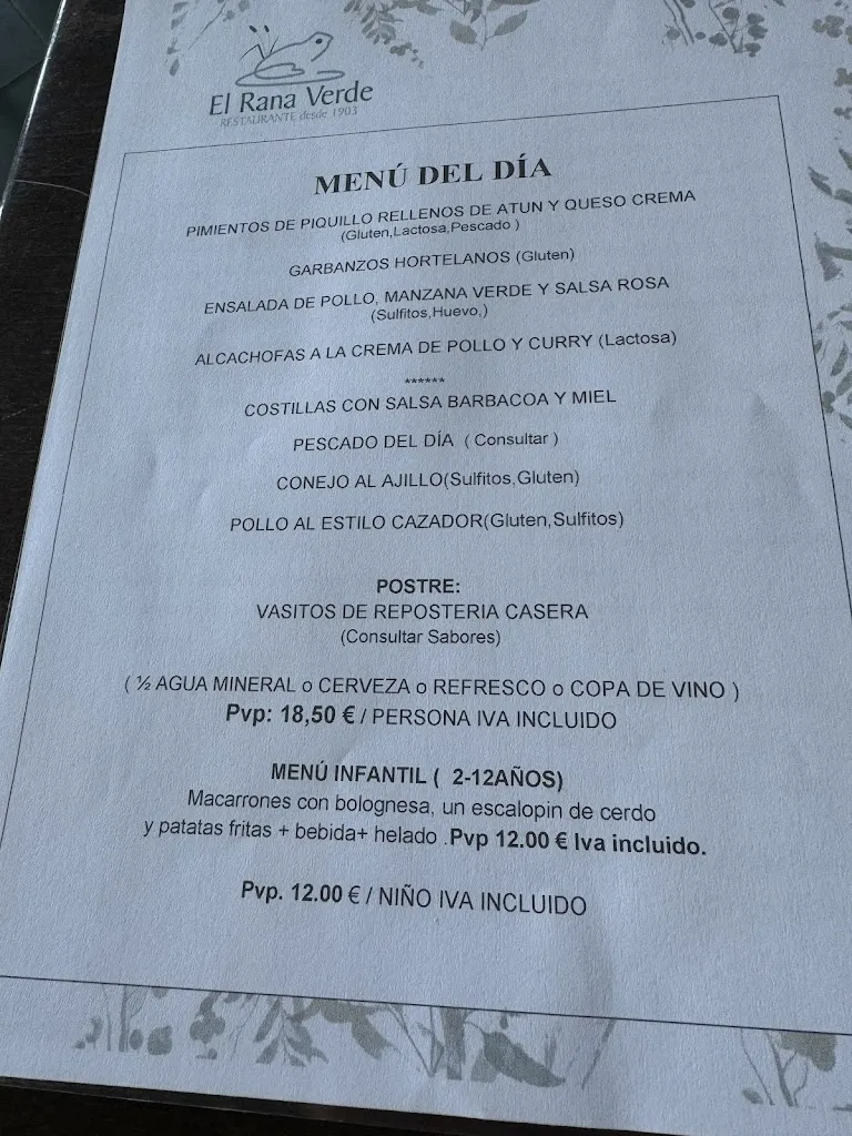 Menu_Restaurante El Rana Verde_Aranjuez_image_2