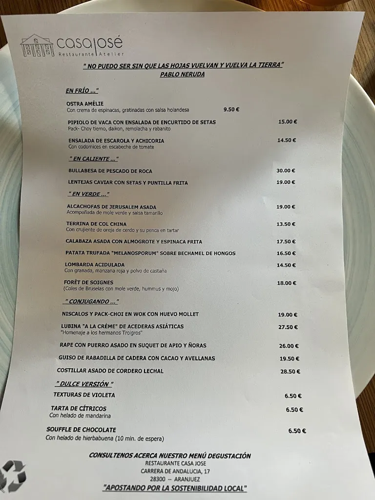 Menu_Casa José_Aranjuez_image_2