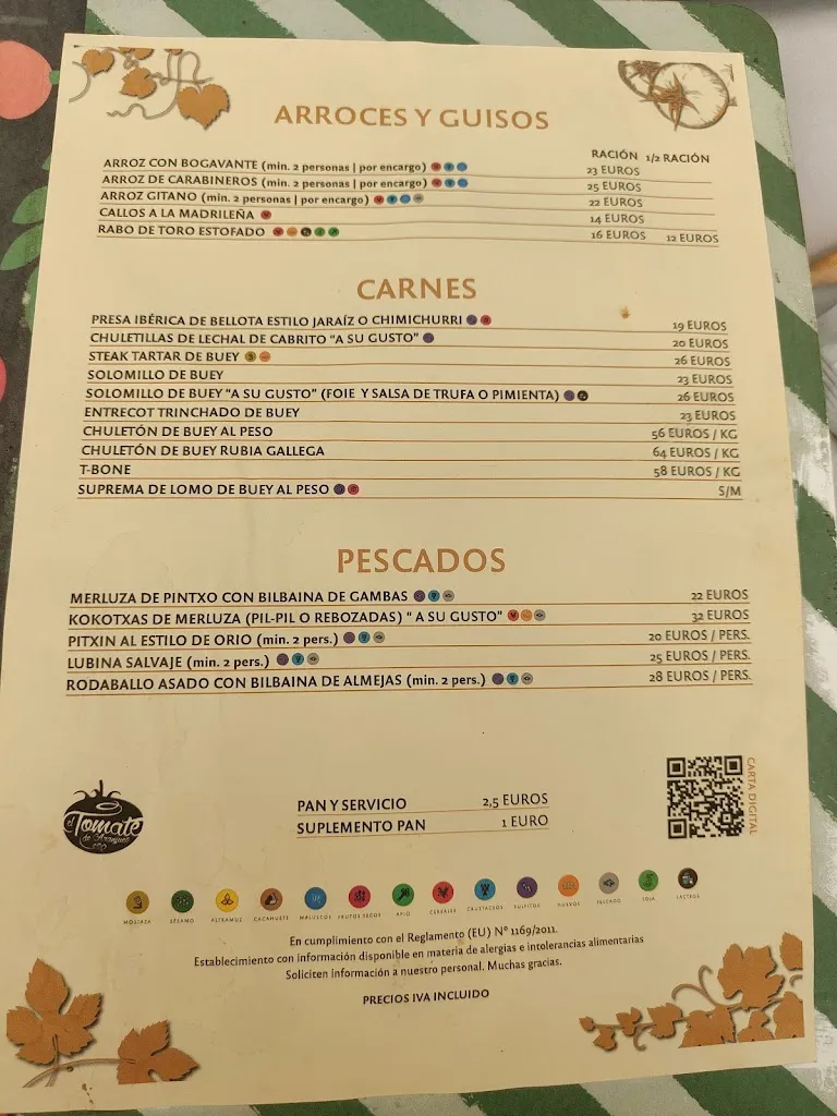 Menu_Restaurante El Tomate De Aranjuez_Aranjuez_image_3