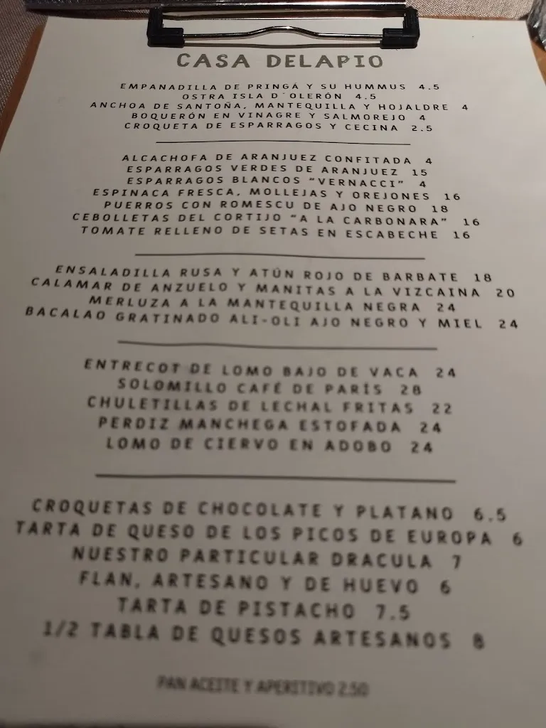 Menu_Restaurante Casa Delapio_Aranjuez_image_2