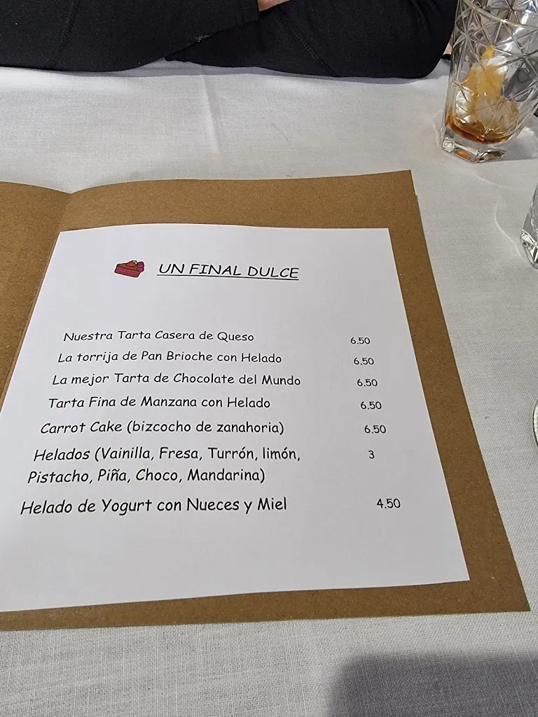 Menü_Restaurante Aguatinta_Aranjuez_Bild_4