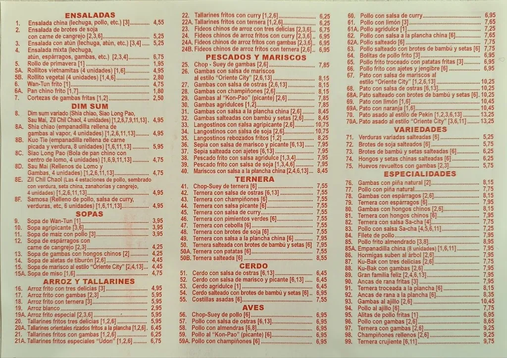 Menu_东城饭店RESTAURANTE ORIENTE CITY_Algete_image_1