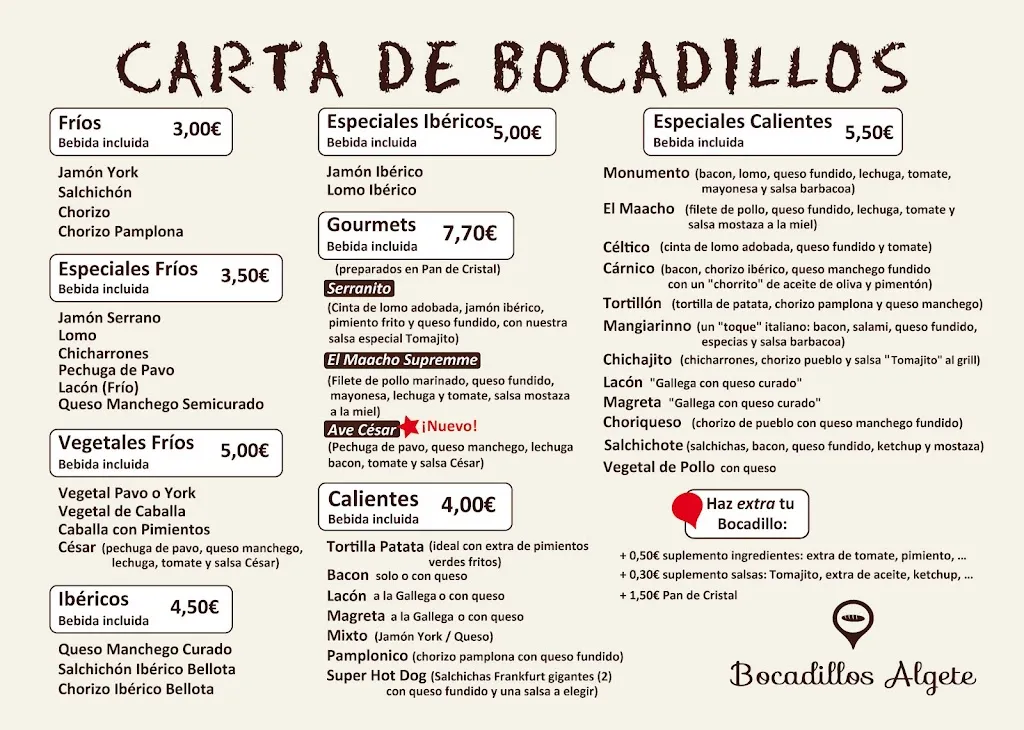 Menu_Bocadillo Algete_Algete_image_2