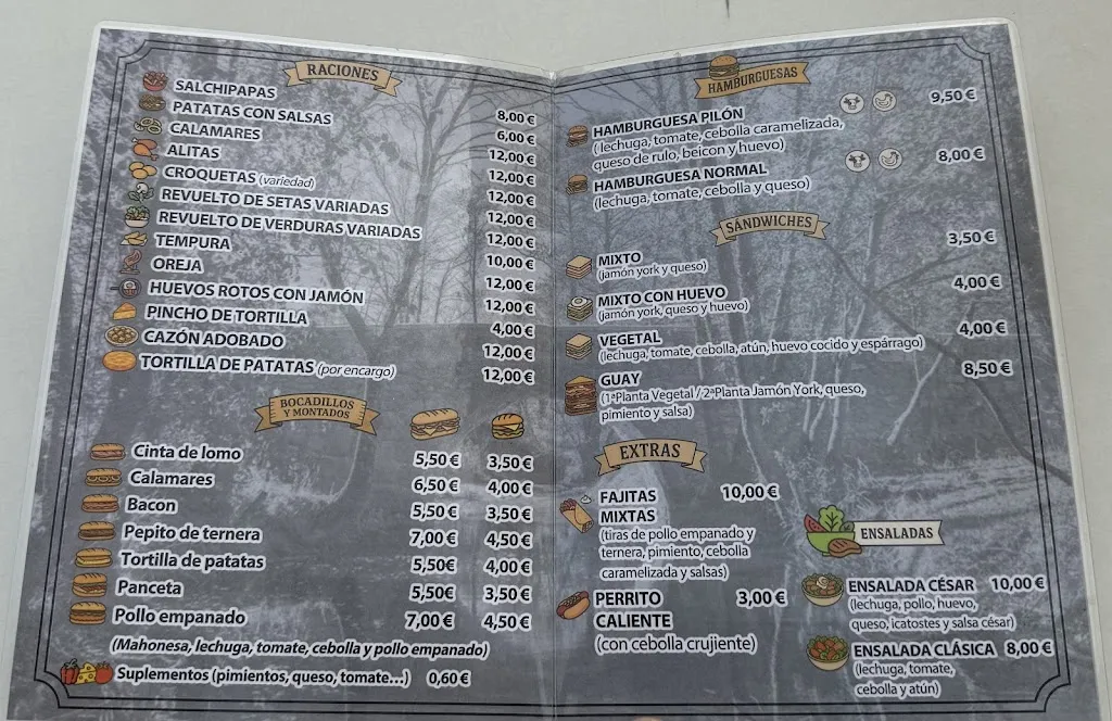 Menu_Bar-Restaurante El Pilón_Berrueco El_image_1