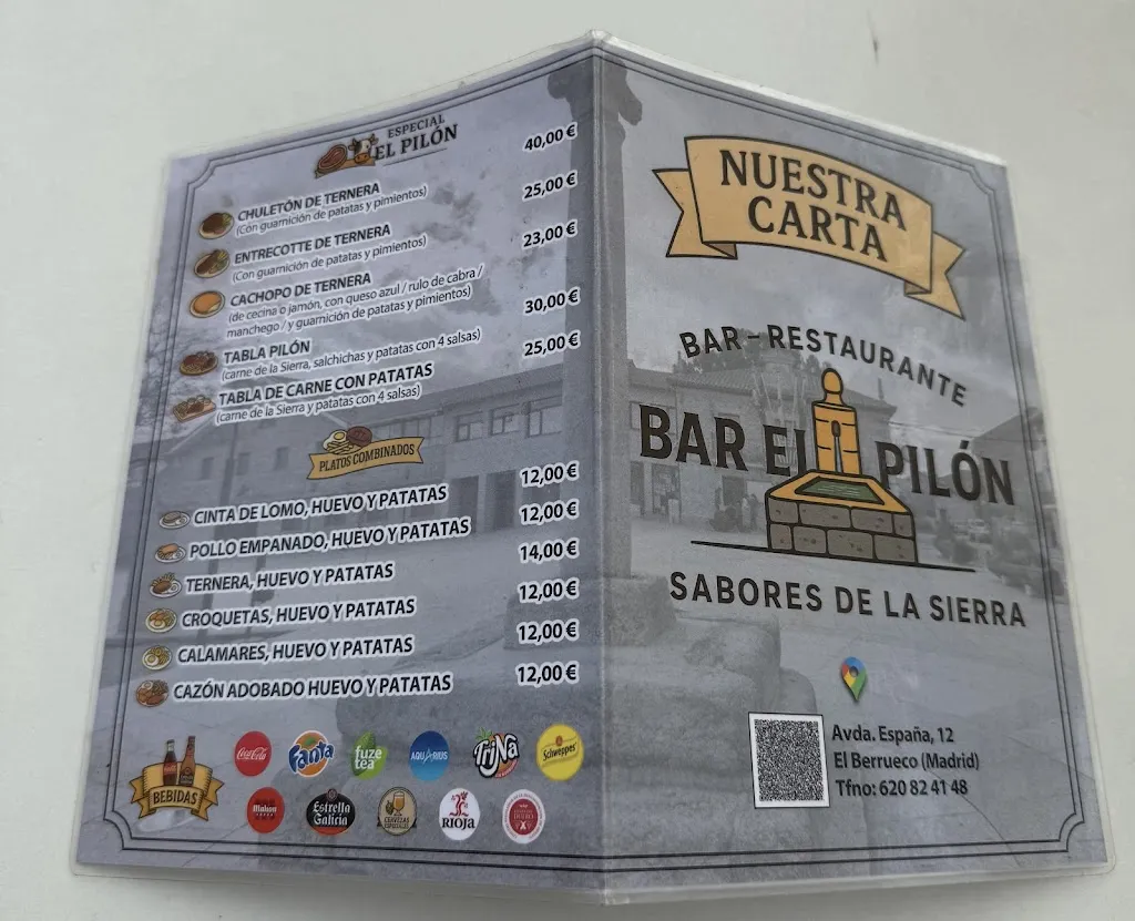 Menu_Bar-Restaurante El Pilón_Berrueco El_image_2