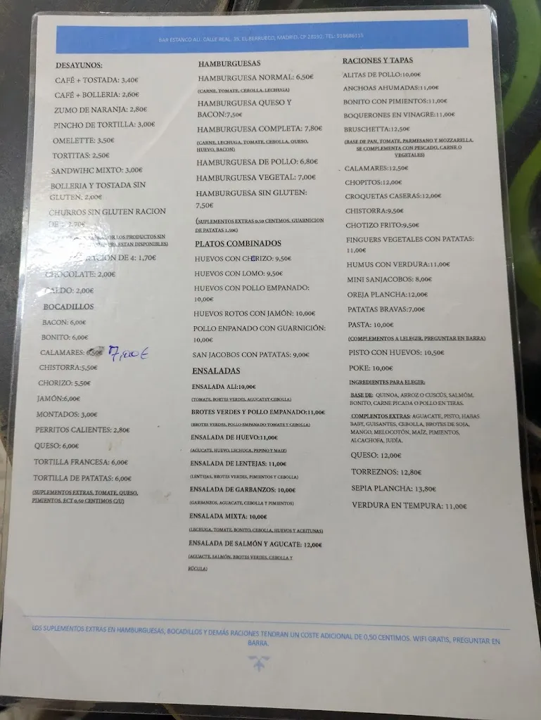 Menu_Bar Estanco Alí_Berrueco El_image_1