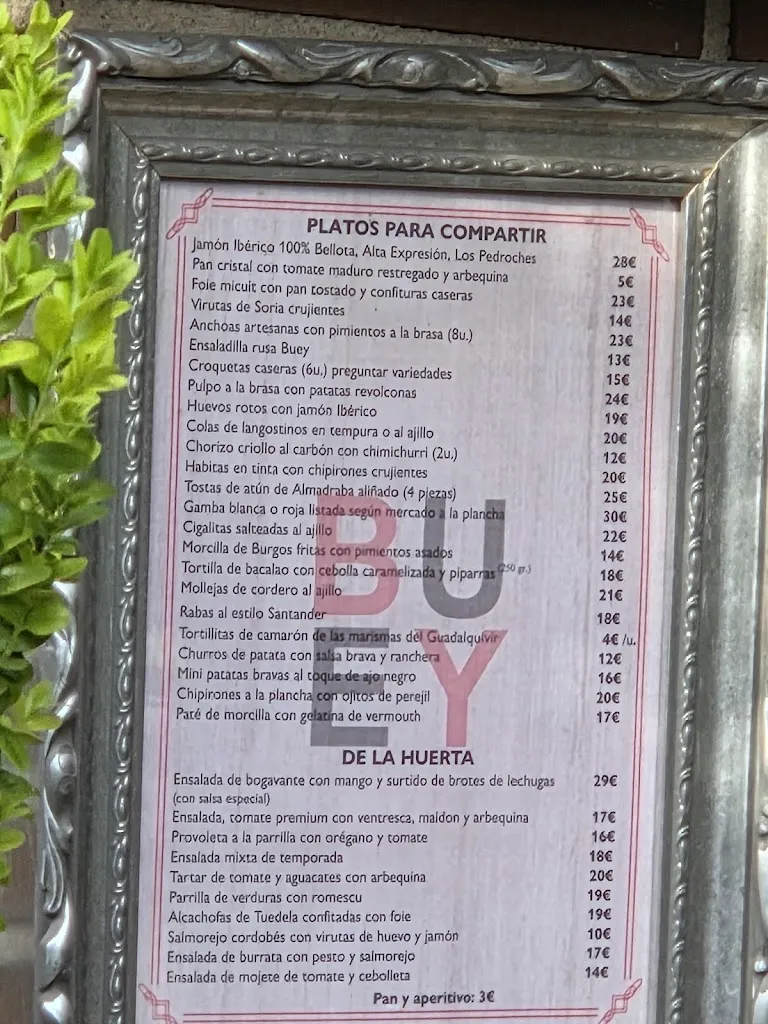 Menu_Restaurante El Buey_Boadilla del Monte_image_1