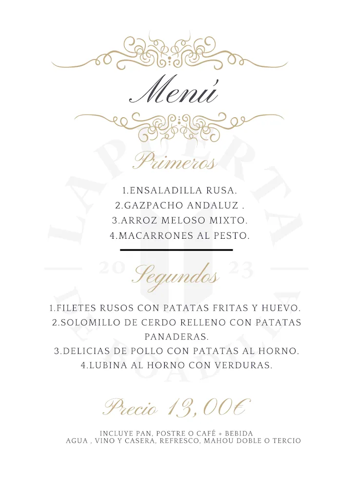 Menu_Restaurante La Puerta de Boadilla._Boadilla del Monte_image_2