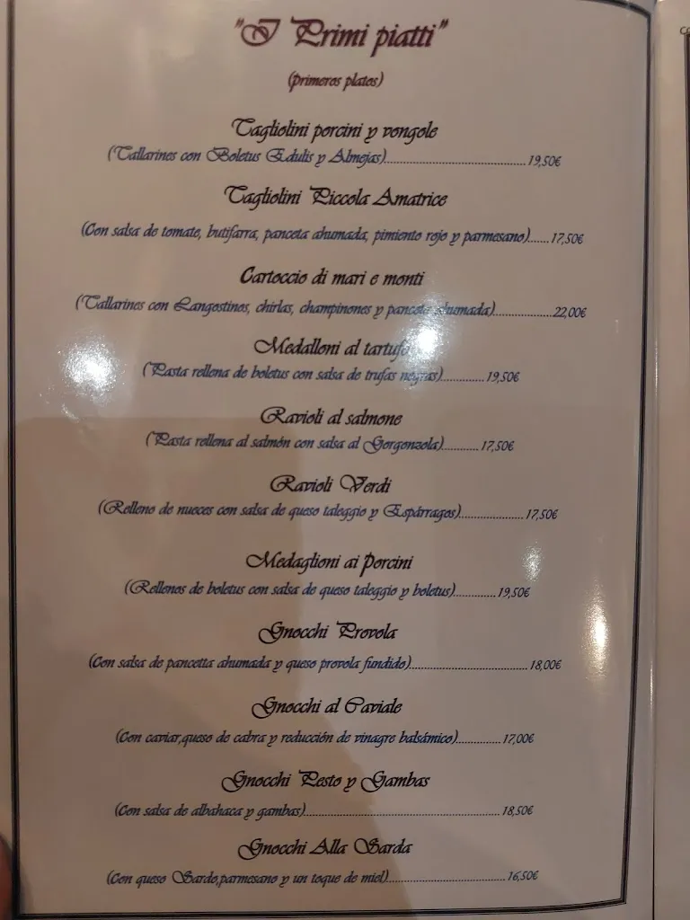 Menu_Trattoria Piccolo Mio_Boadilla del Monte_image_4