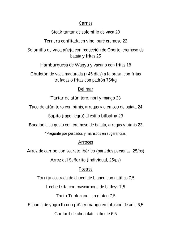 Menu_Gasterea Finca Restaurante_Boadilla del Monte_image_1