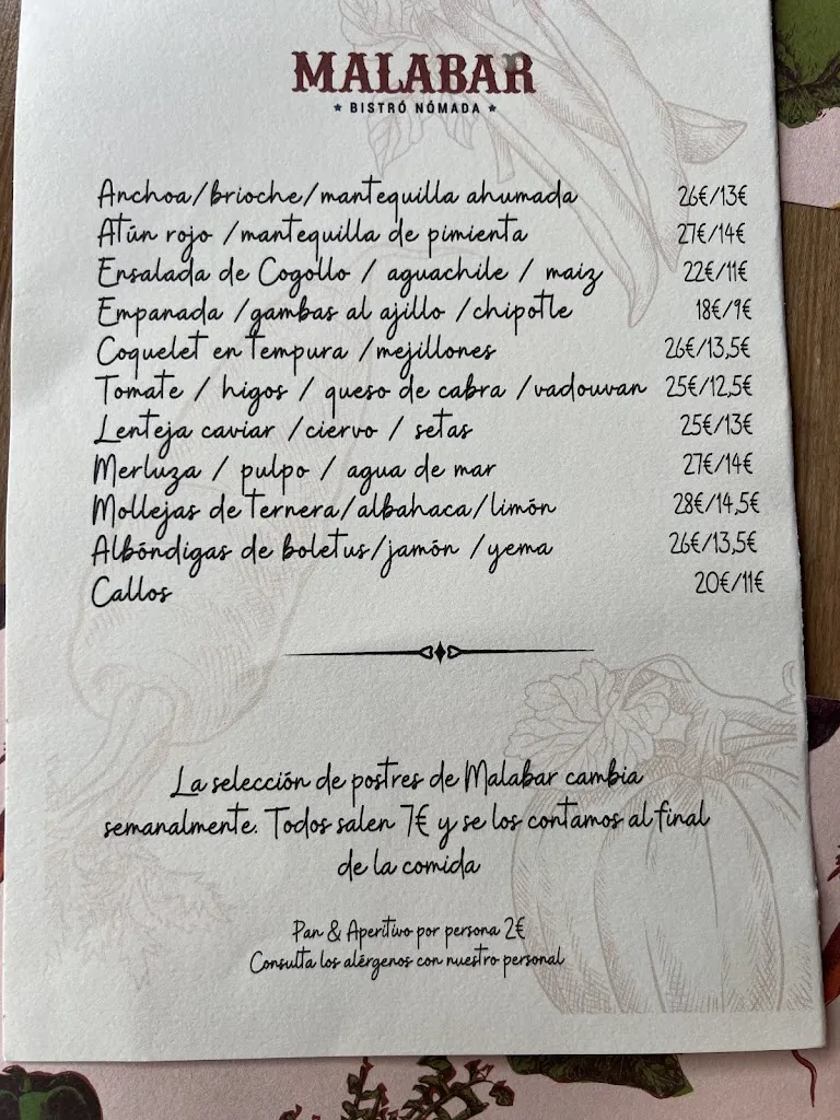 Menu_MALABAR Bistro_Becerril de la Sierra_image_3