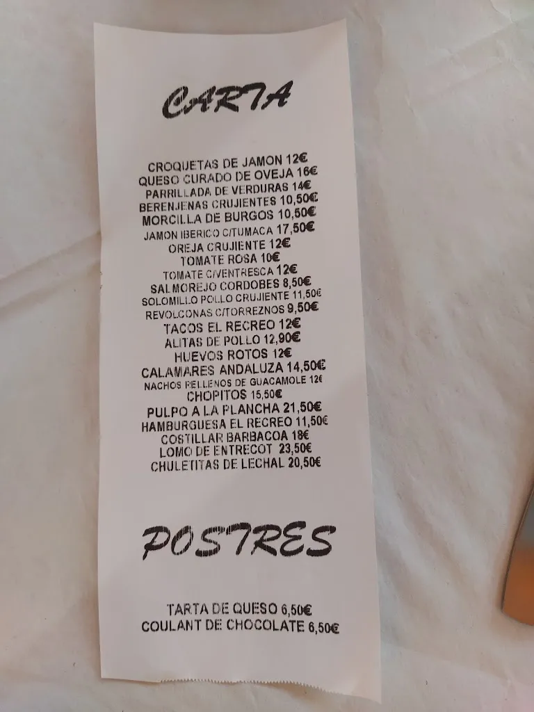 Menu_El Recreo_Becerril de la Sierra_image_1